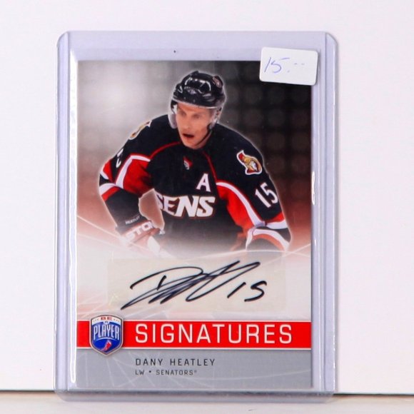 Dany Heatley Ottawa Senators Autograph Upper Deck Be A Player Hockey Card - Picture 1 of 2